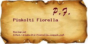 Piskolti Fiorella névjegykártya